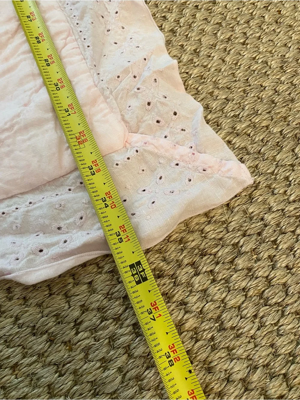 Pottery Barn Baby Quilt with Eyelet Trim